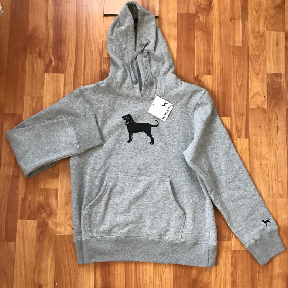SOLD Grey Black Dog Hoodie - Picture 1 of 3